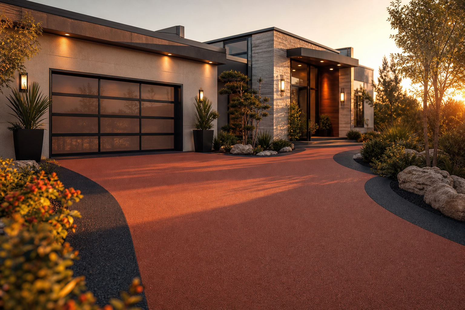 Rubber paved driveway preview